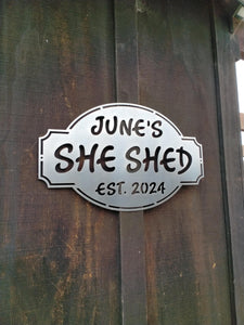 Personalized She Shed Sign