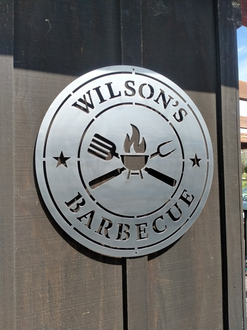BBQ Disc Sign