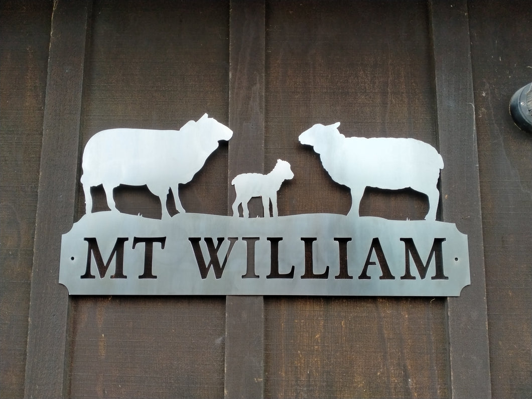 Sheep and Lamb with your text