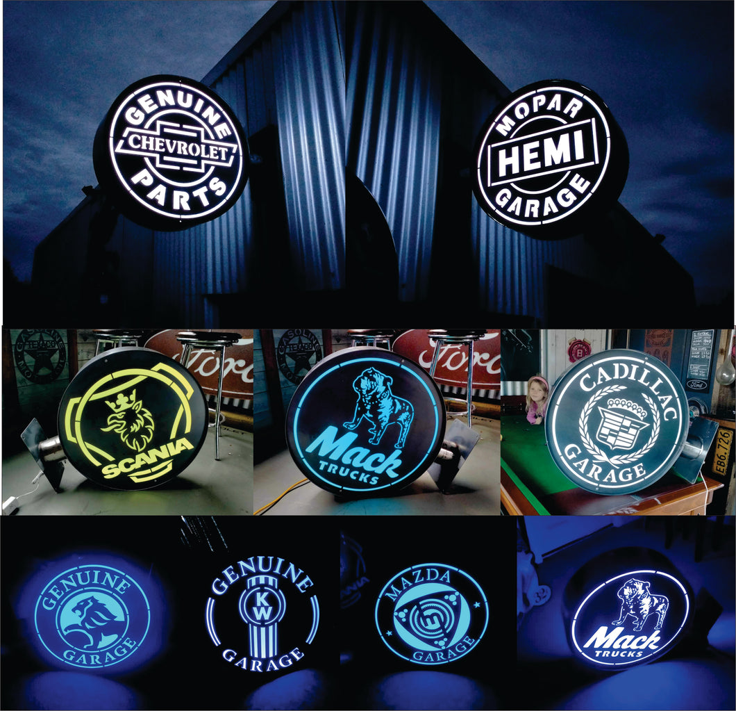 Floating Light Signage Illuminated Signs – White Fire - Metal Craft, Signwriting, Airbrushing