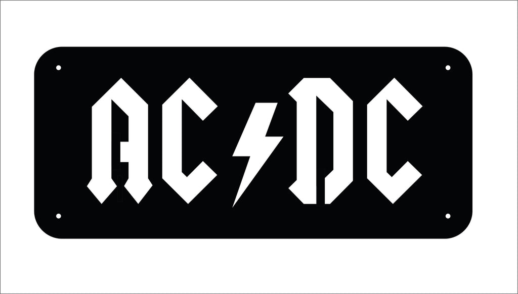AC DC – White Fire - Metal Craft, Signwriting, Airbrushing