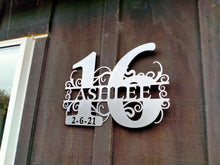 Personalized 16th Name Sign