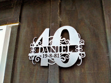 40th Name Sign