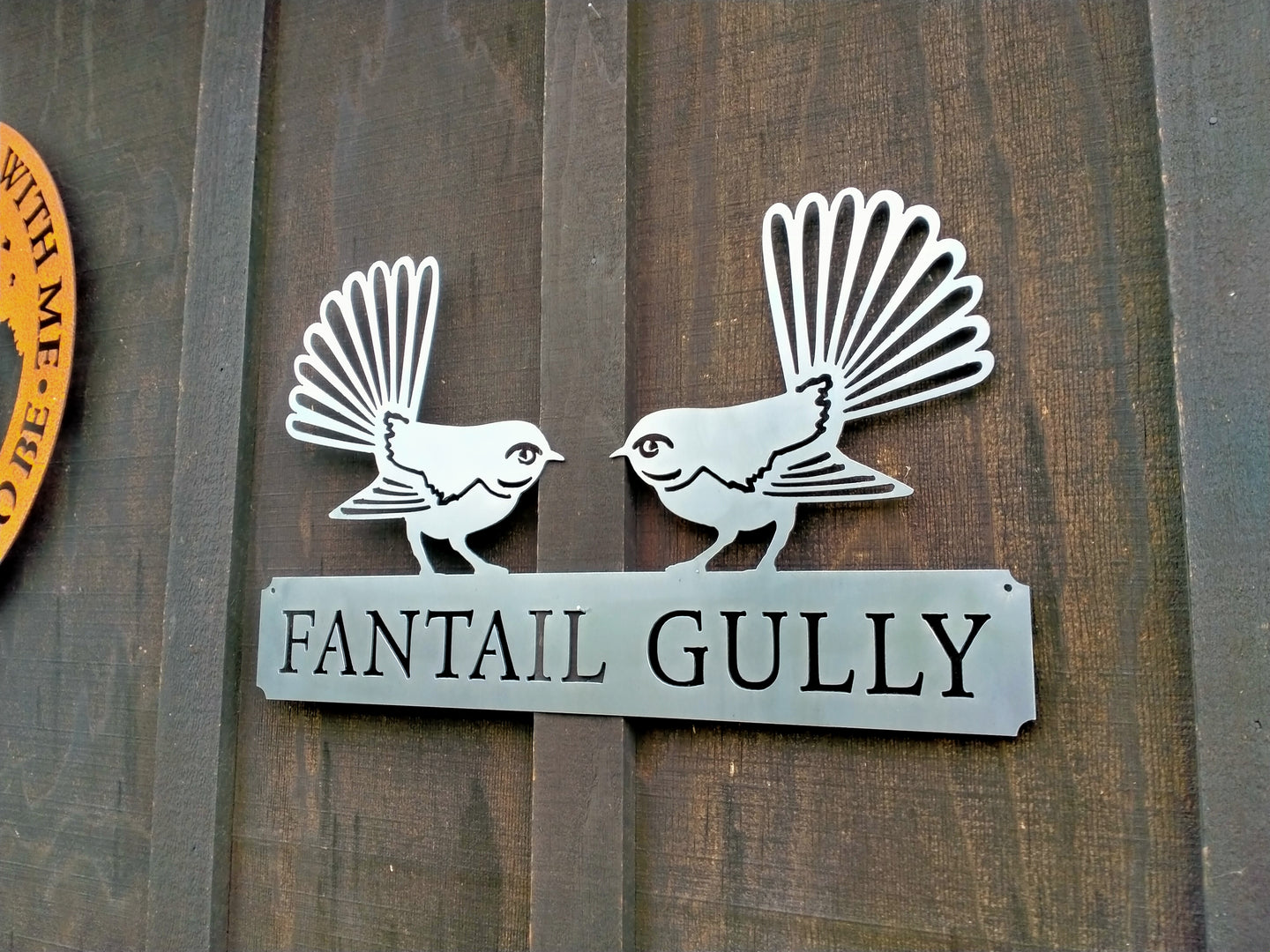 Two Fantails  with your custom text