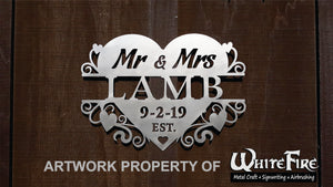 Personalized Mr & Mrs Sign