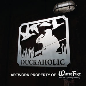 Duck hunter sign with custom Text